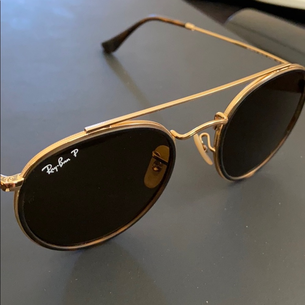 Ray Ban Round Double Bridge Polarized